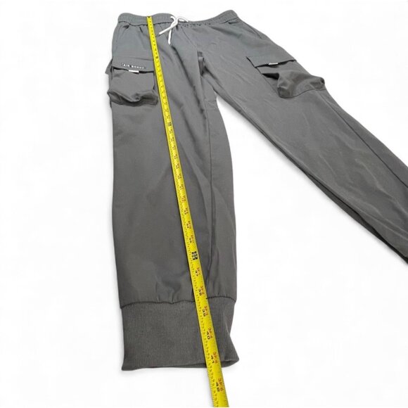 Gray Cargo Jogger Pants With Drawstring Waist & Cuffed Ankles Men's XL - Picture 11 of 12